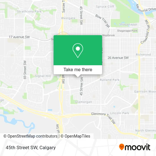 45th Street SW map