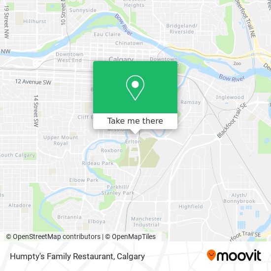 Humpty's Family Restaurant map