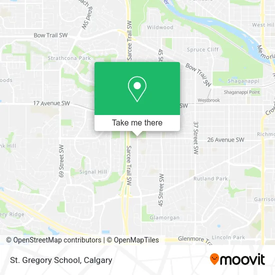 St. Gregory School map