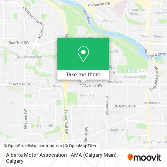 Alberta Motor Association - AMA (Calgary Main) map