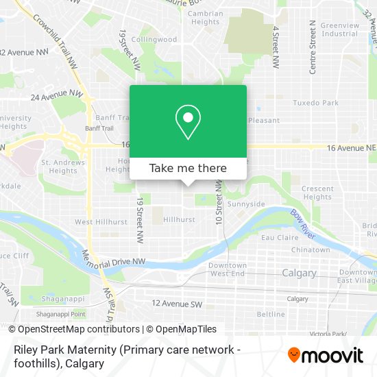Riley Park Maternity (Primary care network - foothills) map