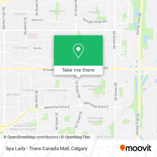 Spa Lady - Trans-Canada Mall map