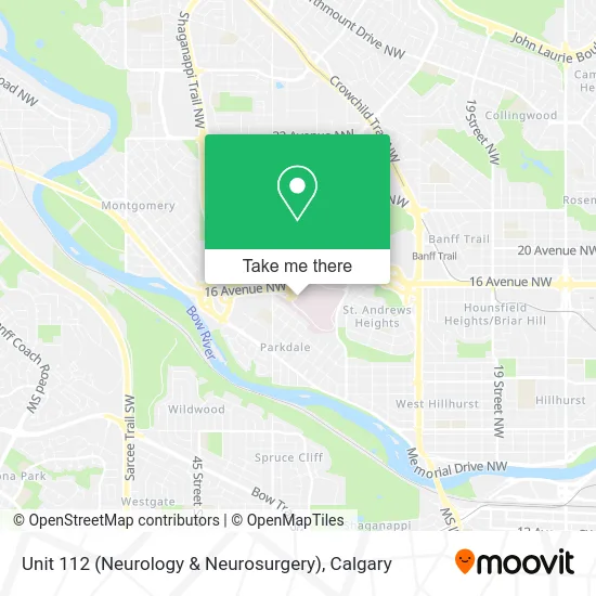 Unit 112 (Neurology & Neurosurgery) map