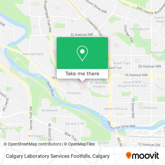 Calgary Laboratory Services Foothills plan