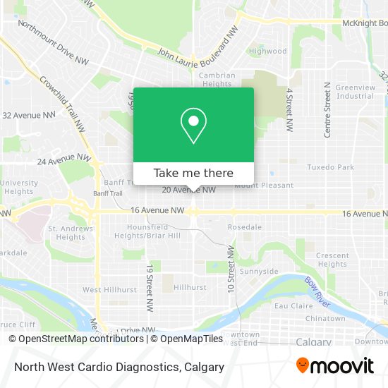 North West Cardio  Diagnostics map