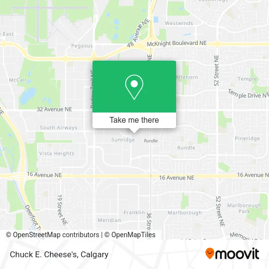Chuck E. Cheese's map