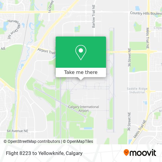 Flight 8223 to Yellowknife plan