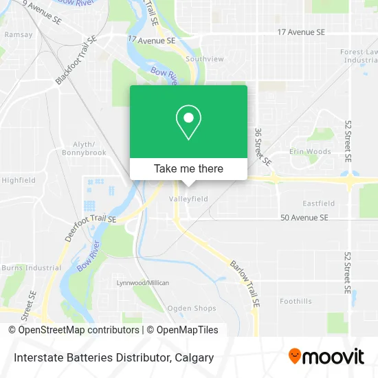Interstate Batteries Distributor map