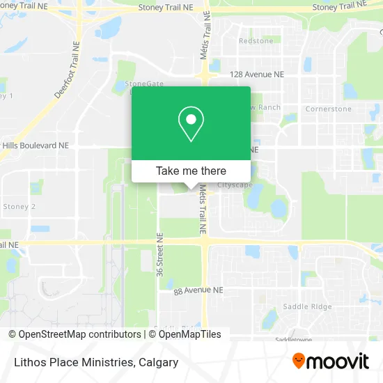 Lithos Place Ministries map