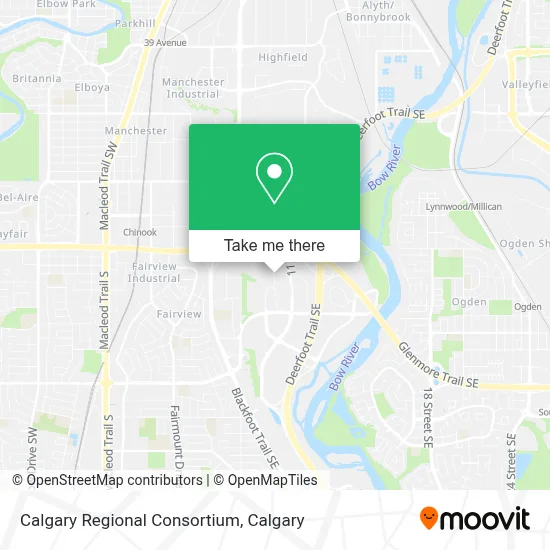 Calgary Regional Consortium map