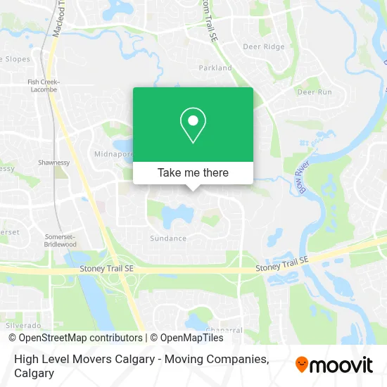 High Level Movers Calgary - Moving Companies map