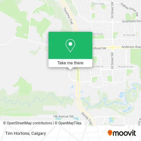 Tim Hortons map