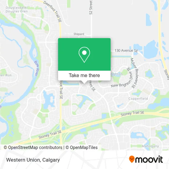 Western Union map