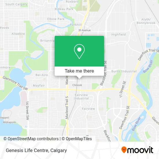 Genesis Life Centre map