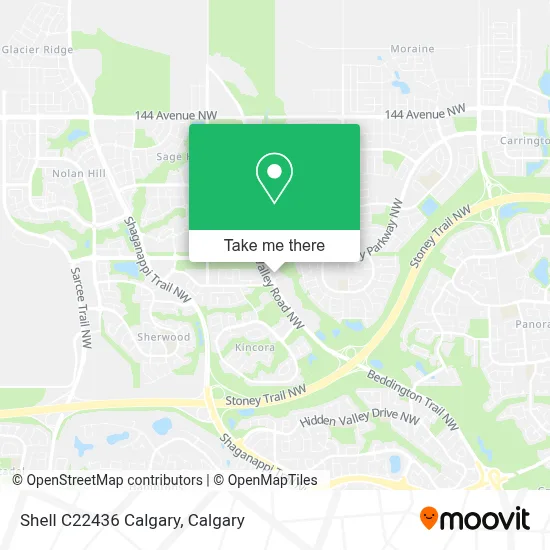 Shell C22436 Calgary map