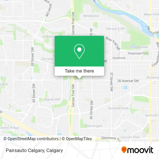 Pairsauto Calgary map