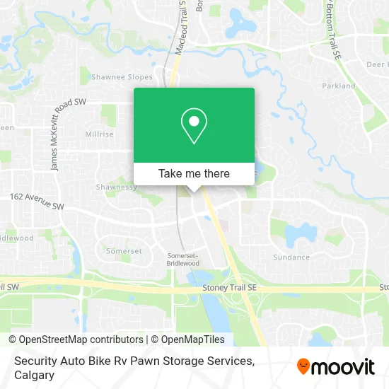Security Auto Bike Rv Pawn Storage Services map