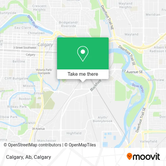 Calgary, Ab map