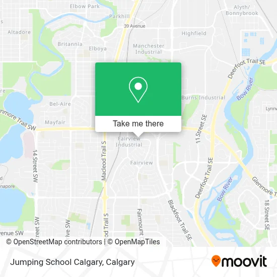 Jumping School Calgary map