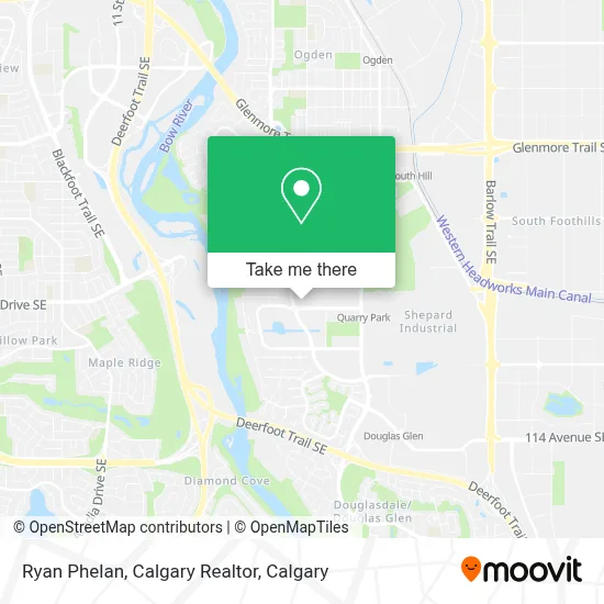Ryan Phelan, Calgary Realtor map