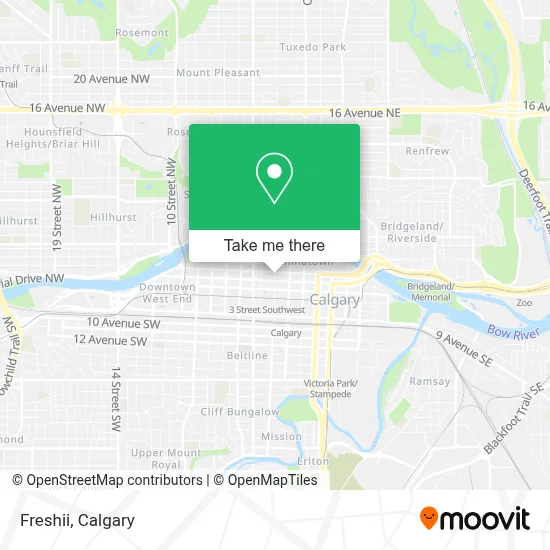 Freshii map
