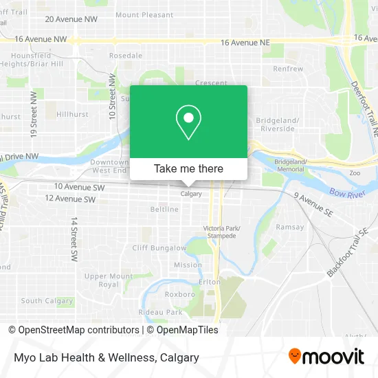 Myo Lab Health & Wellness map