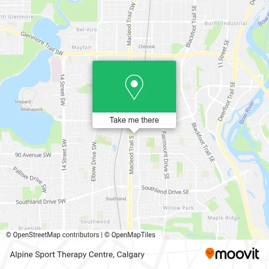 Alpine Sport Therapy Centre map