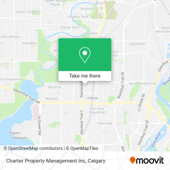 Charter Property Management Inc map