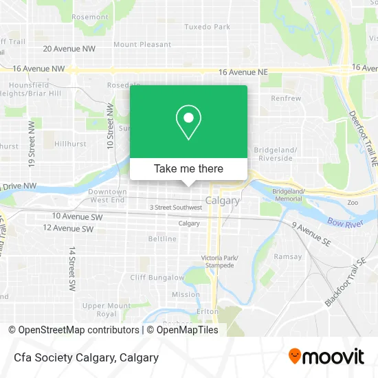 Cfa Society Calgary map
