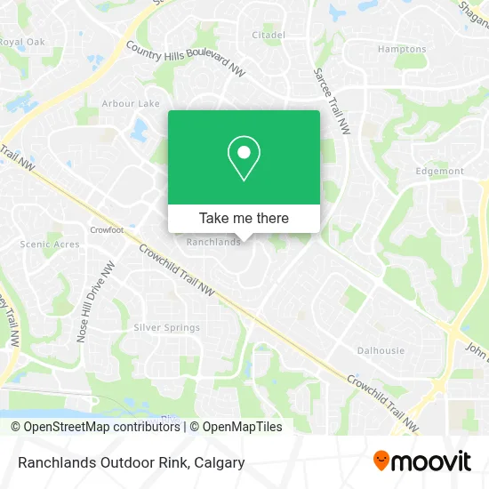 Ranchlands Outdoor Rink map