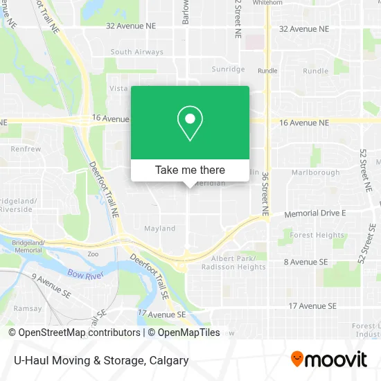 U-Haul Moving & Storage map