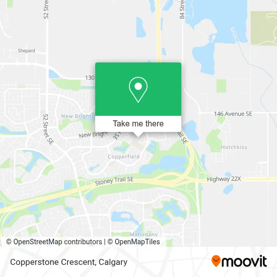 Copperstone Crescent map