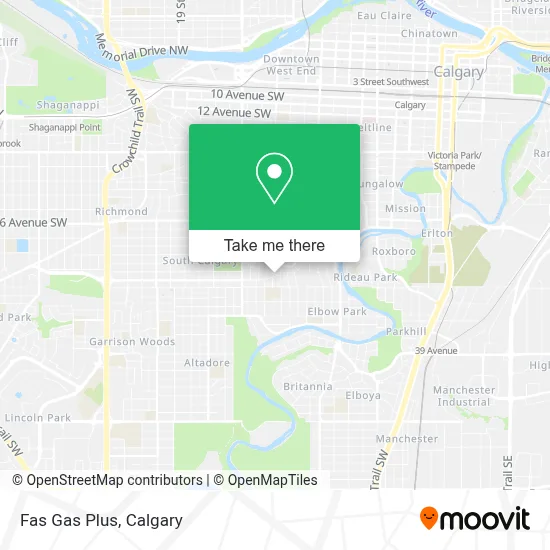 Fas Gas Plus map