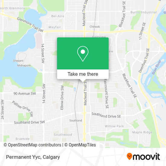 Permanent Yyc map