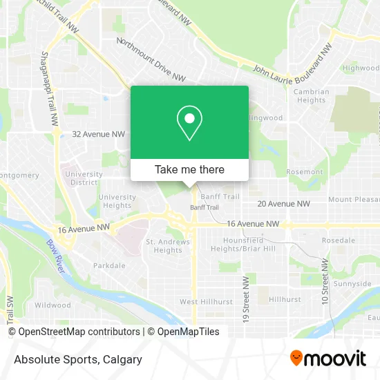 Absolute Sports map