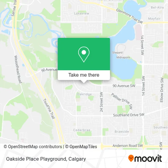 Oakside Place Playground map