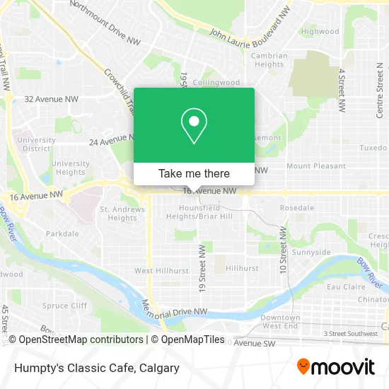 Humpty's Classic Cafe map