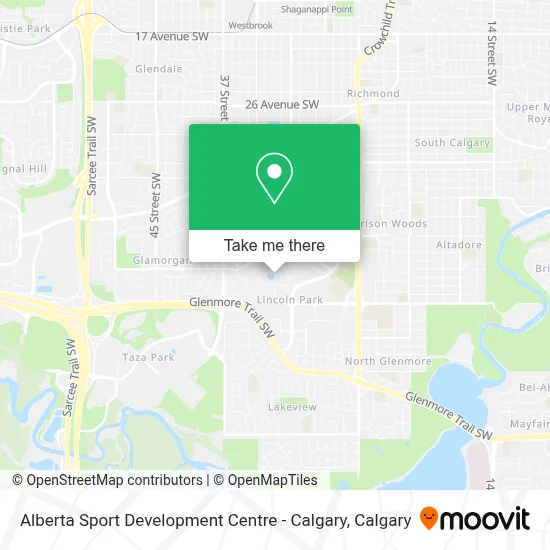 Alberta Sport Development Centre - Calgary map