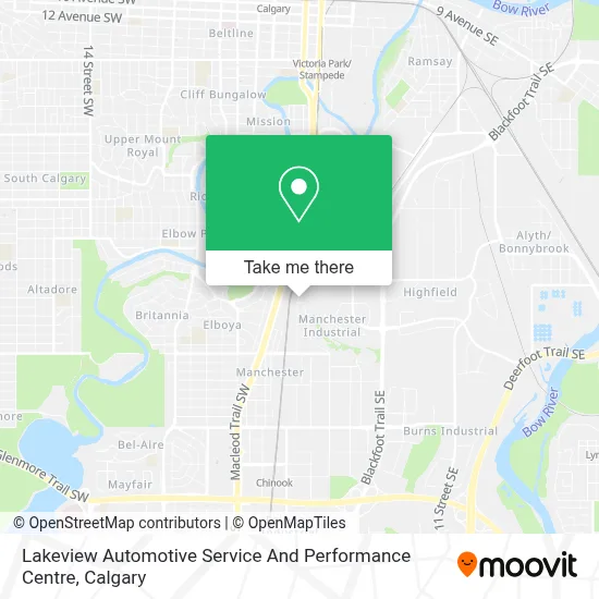 Lakeview Automotive Service And Performance Centre map