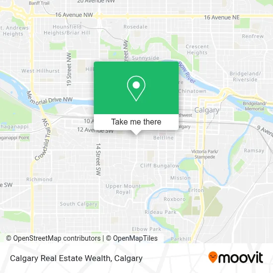 Calgary Real Estate Wealth map
