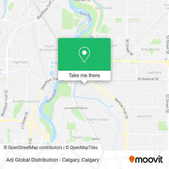 Adi Global Distribution - Calgary map