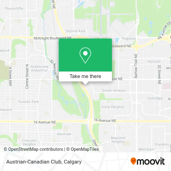 Austrian-Canadian Club map