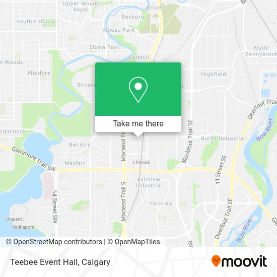 Teebee Event Hall map