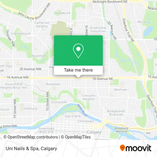 Uni Nails & Spa map