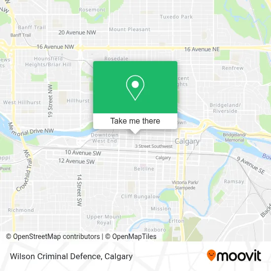Wilson Criminal Defence map