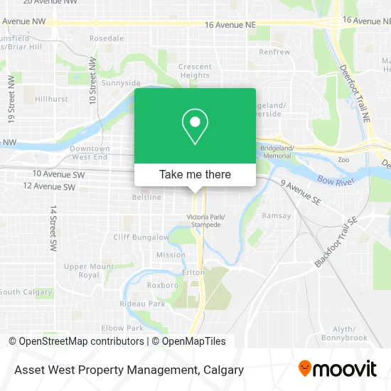 Asset West Property Management map