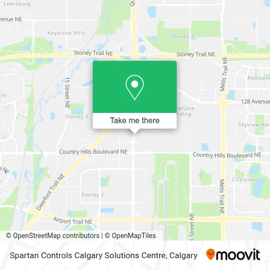 Spartan Controls Calgary Solutions Centre map