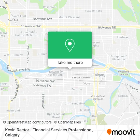 Kevin Rector - Financial Services Professional map