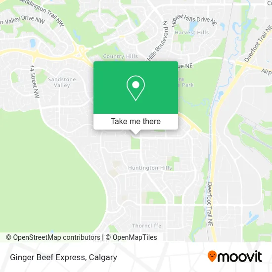 Ginger Beef Express map