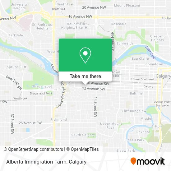 Alberta Immigration Farm map